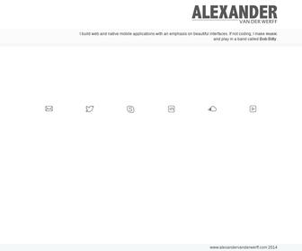 https://www.alexandervanderwerff.com