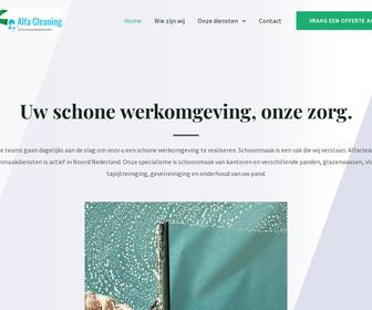 Alfa Clean. Schoonmaakdiensten Noord Nederland