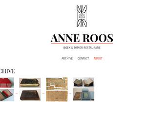 Anne Roos, boek- en papierrestauratie