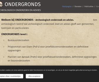 ONDERGRONDS - Archeologisch onderzoek en advies