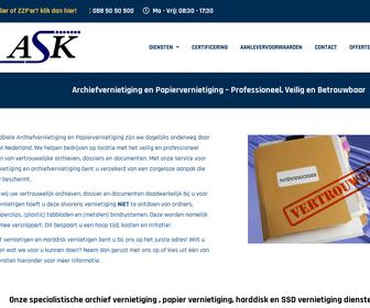 ASK Mobiele Archief- en Datavernietiging B.V.