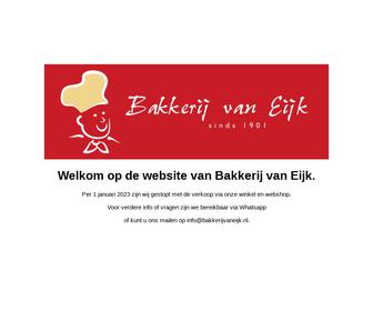 http://www.bakkerijvaneijk.nl