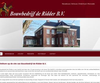 Bouw- en Aannemingsbedrijf De Ridder B.V.