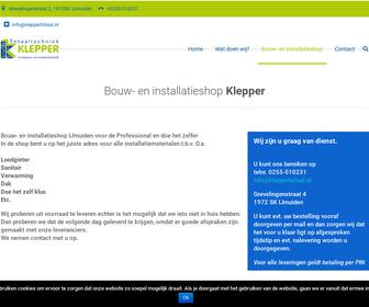 Bouw en Installatie shop Klepper