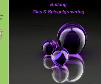 Bulldog Glasgravering 
