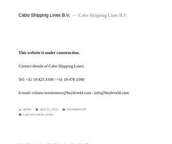 Cabo Shipping Lines