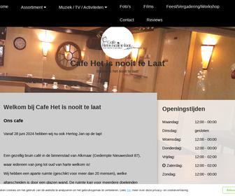 Caf&eacute; het is nooit te laat