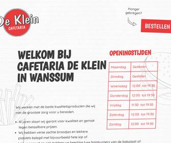 http://www.cafetariadeklein.nl
