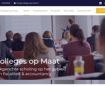 http://www.collegesopmaat.nl