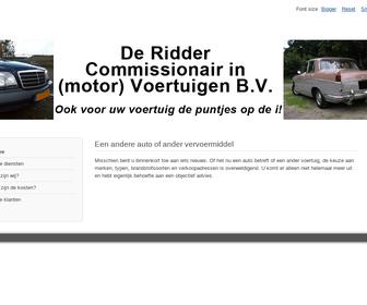 De Ridder Commissionair in (Motor)Voertuigen B.V.