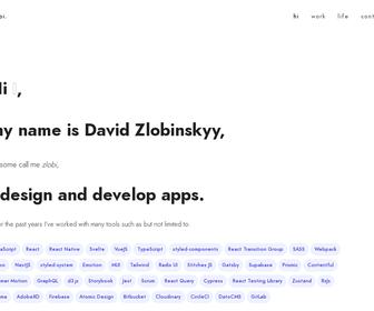 David Zlobinskyy Web Development