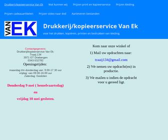 Drukkerij/ kopieerservice Van Ek