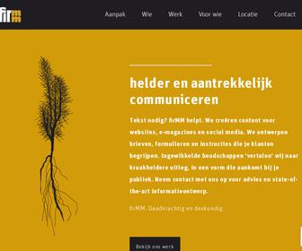 firMM communicatie ontwerp onderzoek training B.V.