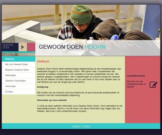 http://www.gewoondoenhoorn.nl