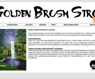 Golden Brush Strokes