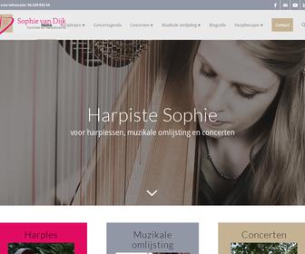 Harpiste Sophie van Dijk