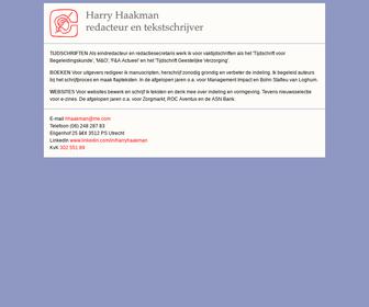 Harry Haakman, redacteur en tekstschrijver