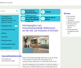 http://huisartsenpraktijkwillemsenendevet.praktijkinfo.nl/