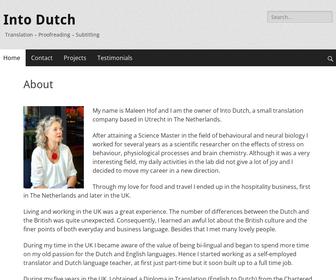 Into Dutch