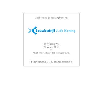 http://www.jdekoningbouw.nl