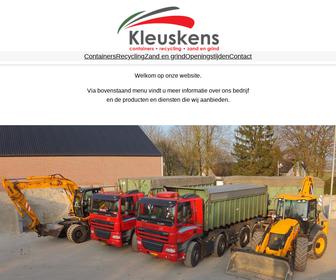 Kleuskens containers, recycling, zand en grind