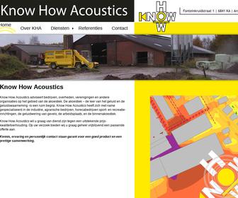 Know How Acoustics Raadgevend Ingenieursbureau