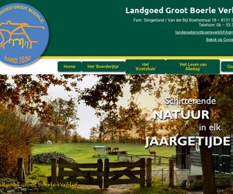 Landgoed Groot Boerle, verblijf