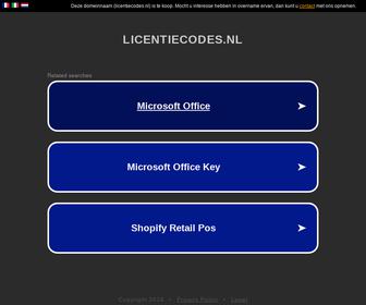 http://www.licentiecodes.nl