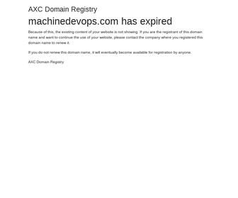 Machine Dev Ops