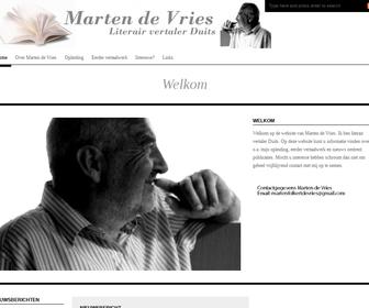 Marten F. de Vries, literair vertaler Duits - Nederlands