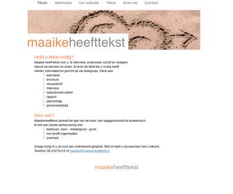 http://www.maaikeheefttekst.nl