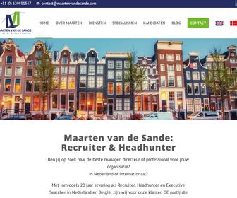 Maarten van de Sande Recruiter & Headhunter
