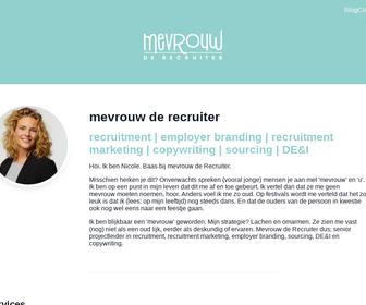 http://www.mevrouwderecruiter.nl