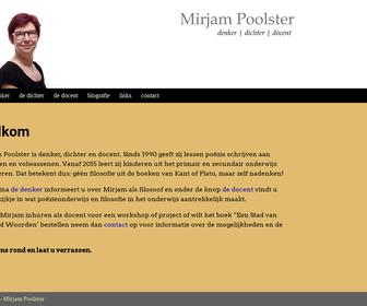 Mirjam Poolster Dichter, denker docent