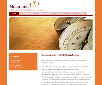 Mosmans, Sport- en bedrijfspsychologie.