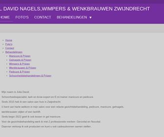 i.l. David Nagels, Wimpers & Wenkbrauwen