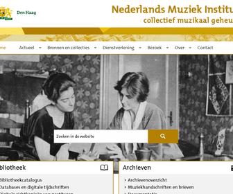 http://www.nederlandsmuziekinstituut.nl