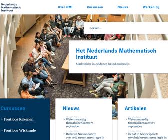 Nederlands Mathematisch Instituut voor Onderwijs en Onderzoek