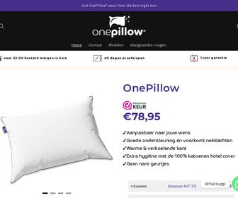 http://www.onepillow.nl