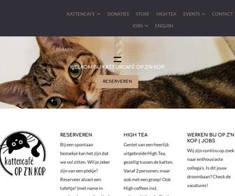 Kattencaf&eacute; Op z'n Kop