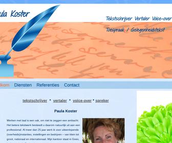 Paula Koster tekstschrijver* vertaler*voice-over