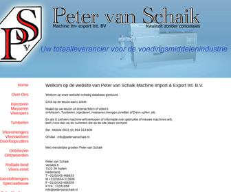 Peter van Schaik Machine Im en Export Int. B.V.