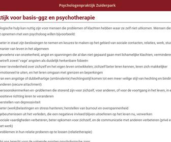 Psychologen Zuiderpark Marcel Gerrits Jans