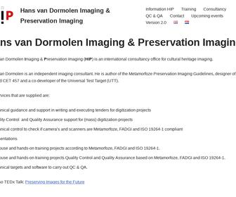 Hans van Dormolen Imaging & Preservation Imaging