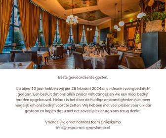 Grand-Cafe Restaurant Groeskamp