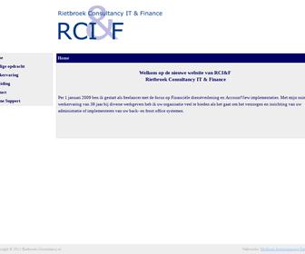 RCI&F Rietbroek Consultancy IT & Finance