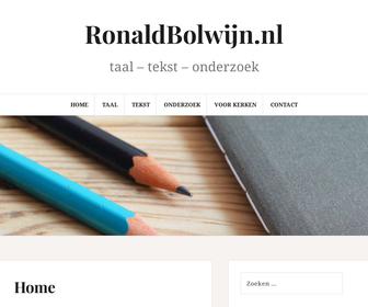 http://www.ronaldbolwijn.nl