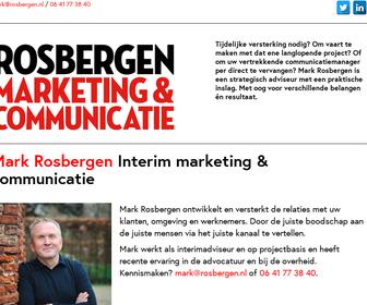 Mark Rosbergen Inter. Marketing & Communicat.