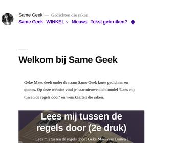 http://www.samegeek.nl