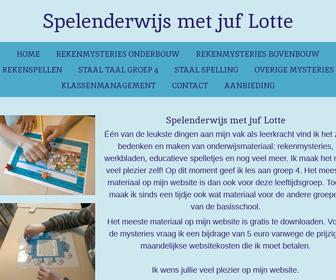 http://www.spelenderwijsmetjuflotte.nl